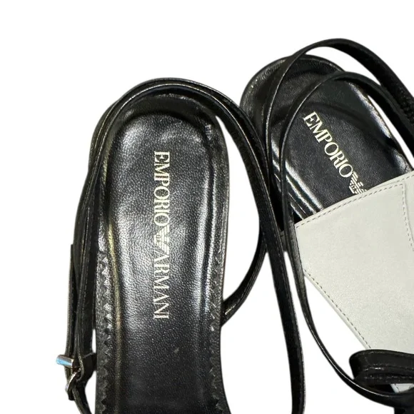 EMPORIO ARMANI leather sandals size 37EU - Picture 4 of 10